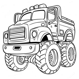 Pagini De Colorat Cu Camioane Diesel Monstru 97187-36173