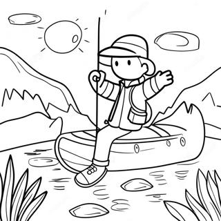 Pagini De Colorat Cu Viata Aventuroasa In Aer Liber 97342 36294