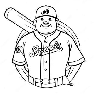 Atlanta Braves Desene De Colorat