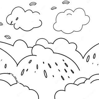 Pagina De Colorat Cer Noros Cu Ploaie 97622-36506