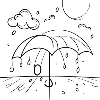 Pagina De Colorat Cer Noros Cu Ploaie 97622-36507