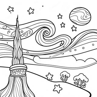 Pagina De Colorat Cer Stears 97623-36512