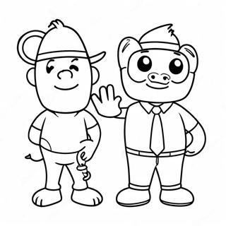 Pagini De Colorat Prieteni Brozone 97650-36626