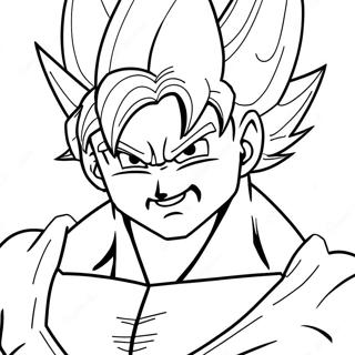 Super Saiyan Goku Desene De Colorat