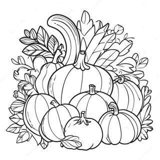 Pagina De Colorat Decoratiuni De Recolta In Biserica 97908 36867