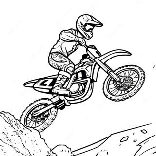 Pagini De Colorat Cu Motociclist Colorat De Motociclete Off Road Supercross 98420 37261