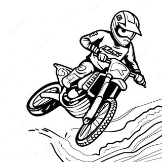 Pagini De Colorat Cu Motociclete Off Road Supercross In Actiune 98421-37265