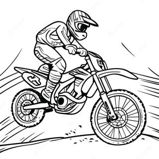 Pagini De Colorat Cu Motociclete Off Road Supercross In Actiune 98421-37267