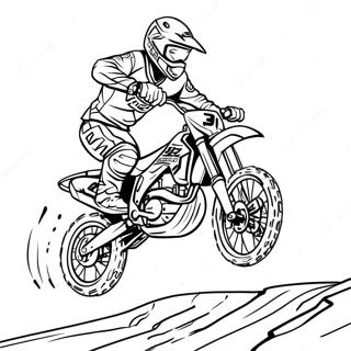 Pagini De Colorat Cu Motociclete Off Road Supercross In Actiune 98421-37268