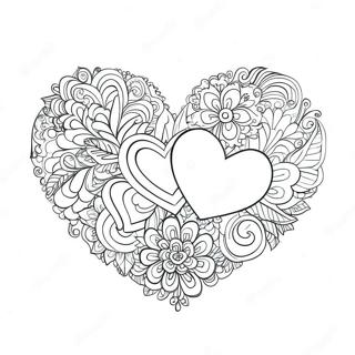 Pagini De Colorat Cu Inimi 98444-37275