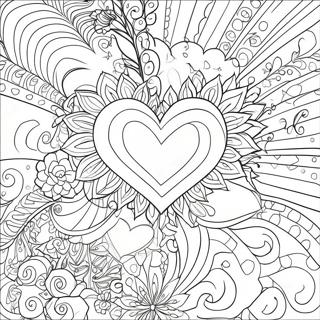 Pagini De Colorat Cu Inimi Stralucitoare 98445 37280
