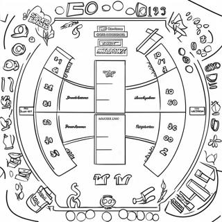 Pagini De Colorat Cu Bracketul Distractiv Madness Din Martie 98523-37341