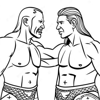 Pagini De Colorat Cu Meci De Campionat Wwe 98677 37463