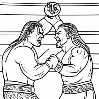 Pagini De Colorat Cu Meci De Campionat Wwe 98677 37464