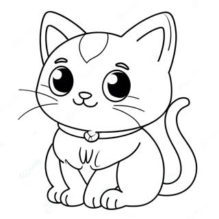 Pagini De Colorat Pisica Chibi Draguta 98753-37520