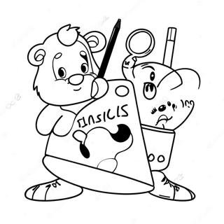 Pagini De Colorat Cu Ipad Si Personaje De Desene Animate 98858-37610