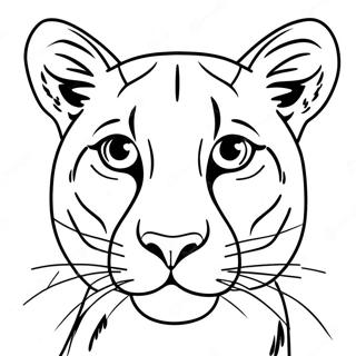 Portret Realist De Puma Pagina De Colorat 98884 37630