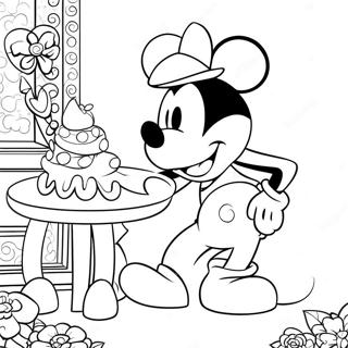 Mickey Mouse Ziua Îndrăgostiților Desene De Colorat