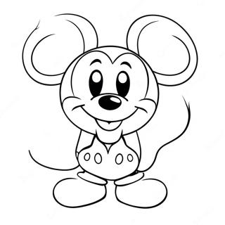 Pagina De Colorat Mickey Mouse De Ziua Indragostitilor 99135-37816