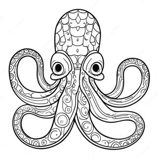 Pagina De Colorat Kraken Desene De Colorat