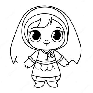 Pagina De Colorat Cu Personajul Dragut Mira 99420 38231