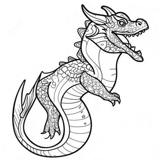 Pagina De Colorat Dragon De Apa Feroce 99447-38066