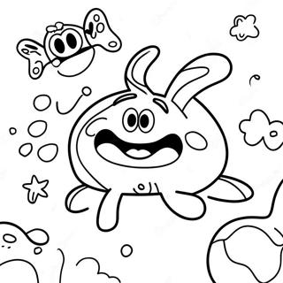 Pagini De Colorat Cu Culori Strălucitoare Wiggles Desene De Colorat