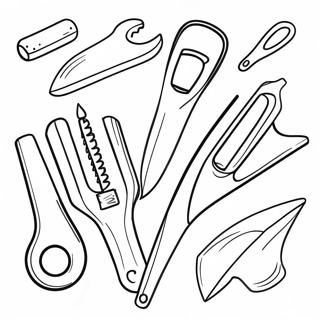 Pagina De Colorat Cu Unelte De Mana Colorate 99600 38179