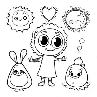 Pagina De Colorat Cu Personaje Fantastice Tim Burton 99779-38512