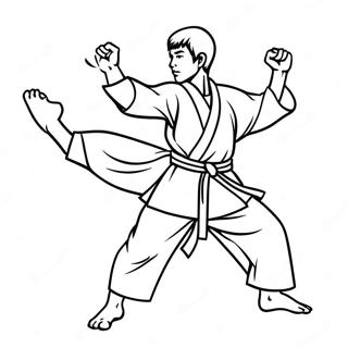Pagina De Colorat Karate 99985-38666
