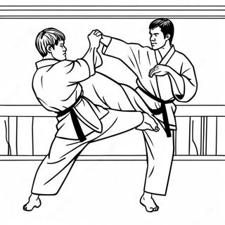 Pagina De Colorat Karate 99985-38667