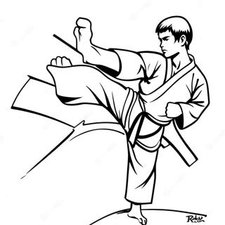 Pagina De Colorat Karate 99985-38668